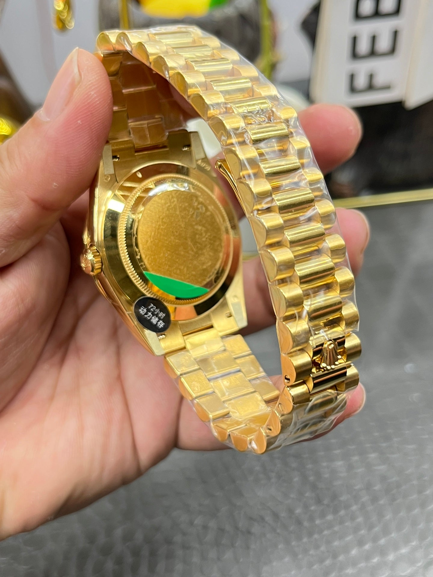 CBD watch Sunday type / 40mm gambling table green dogtooth bezel / Seagull 3255 fully automatic mechanical movement / super weight 216 grams