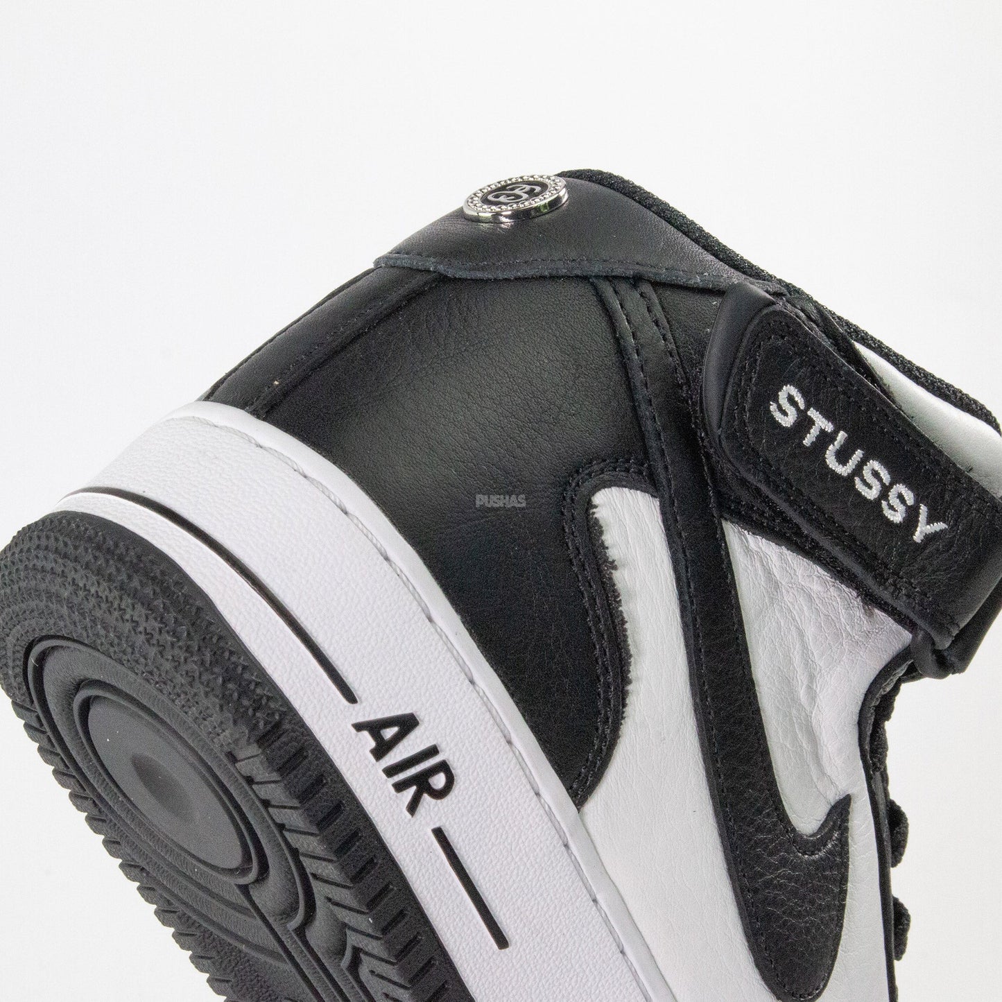 New Air Force 1 Mid Stussy 'Light Bone Black' (2022)