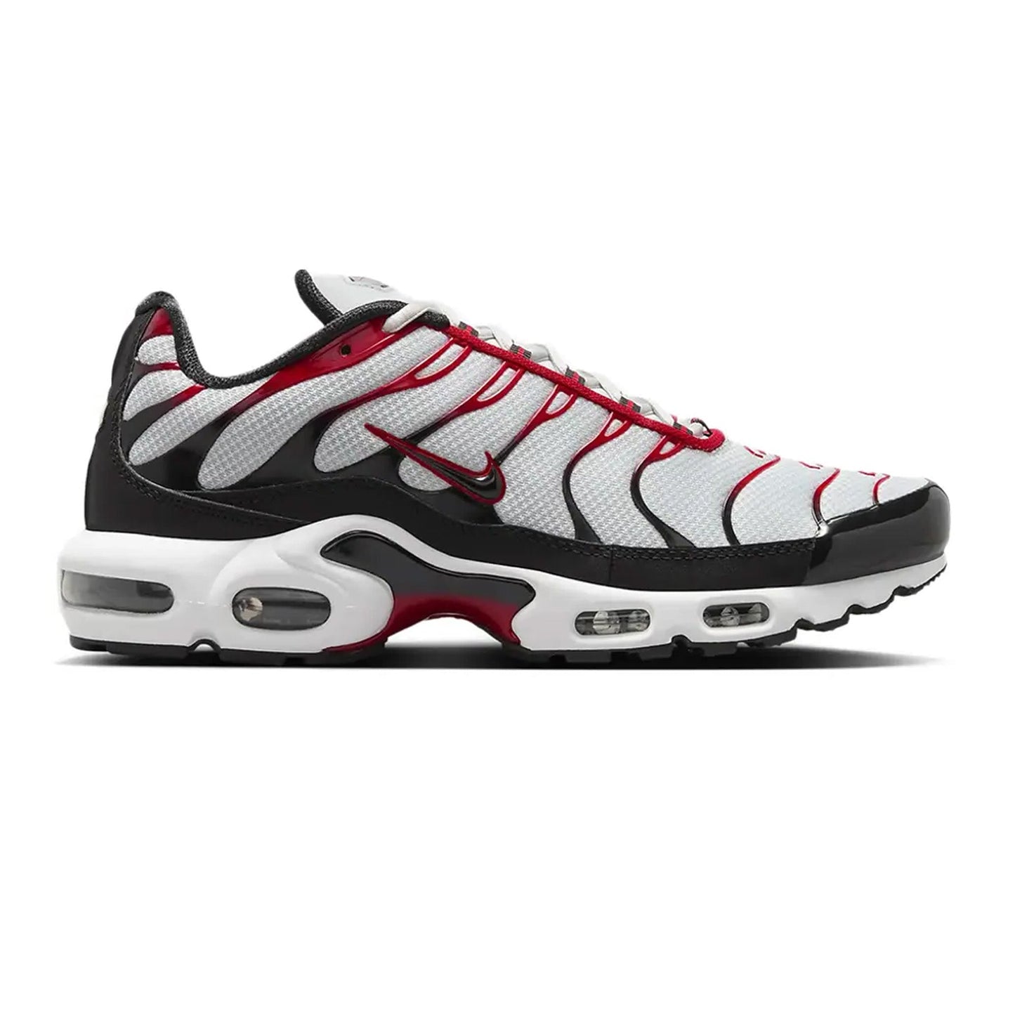 New Air Max Plus TN 'Pure Platinum Black University Red'