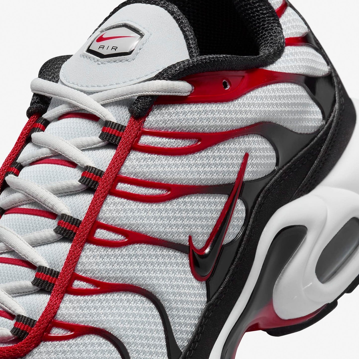 New Air Max Plus TN 'Pure Platinum Black University Red'