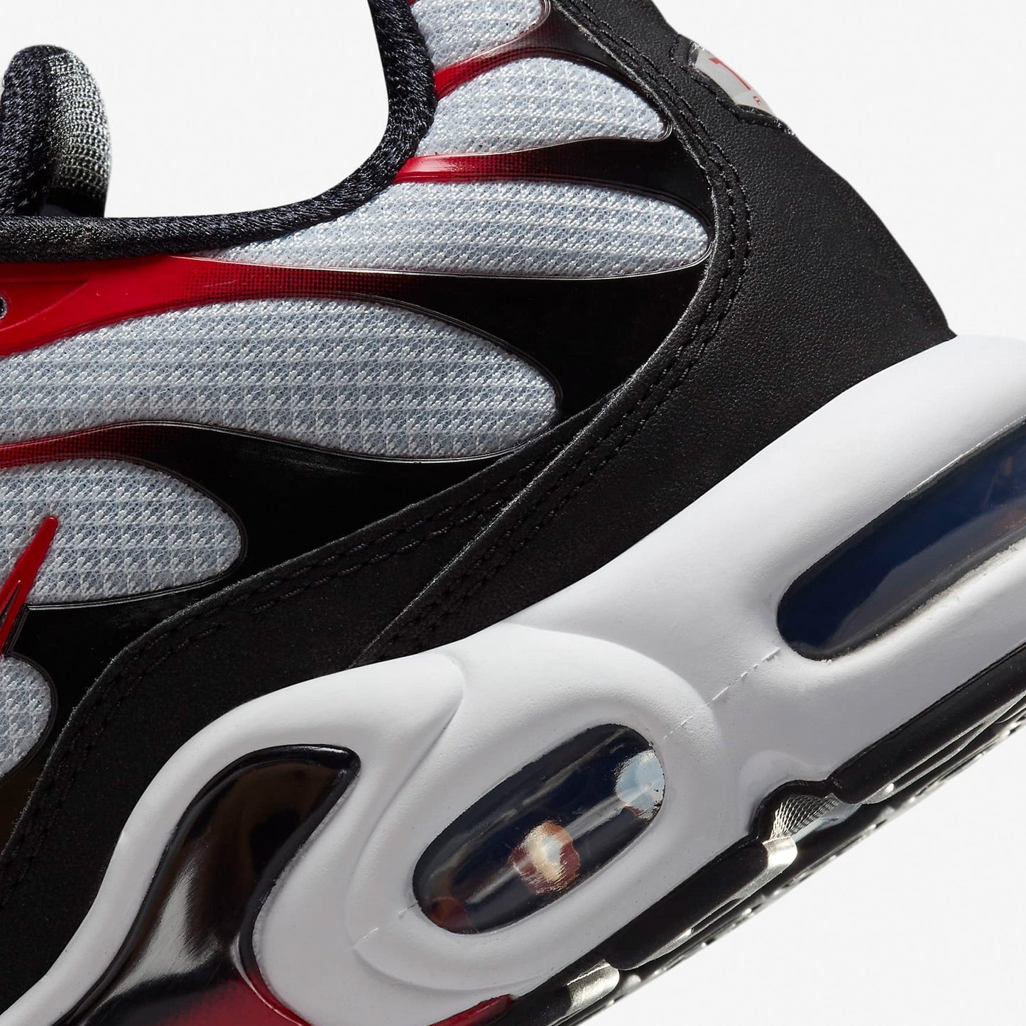New Air Max Plus TN 'Pure Platinum Black University Red'