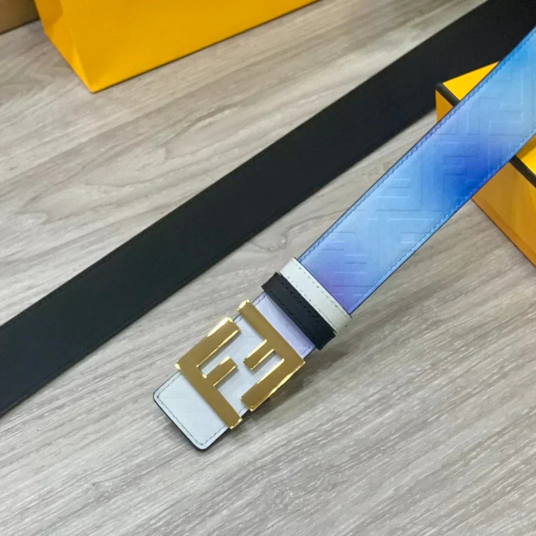 2025 Double-sided calfskin electroplated buckle belt 40MM width