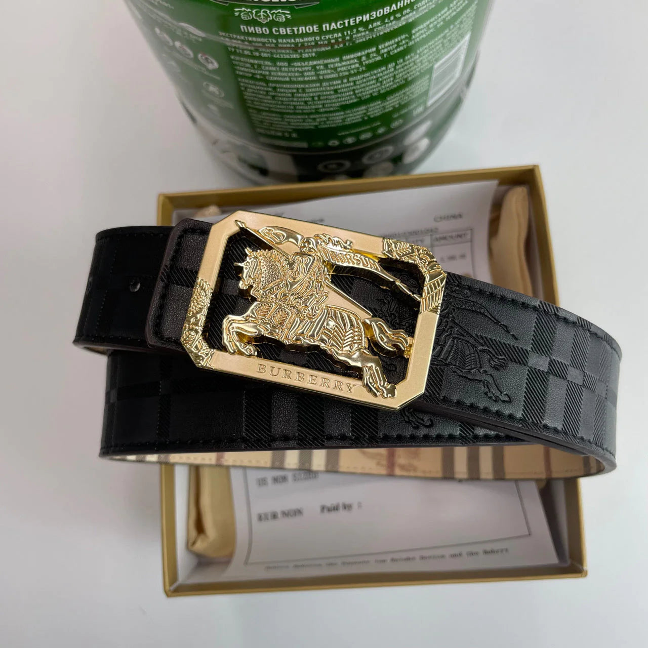 2025 4 Colors  printed letter buckle leather belt