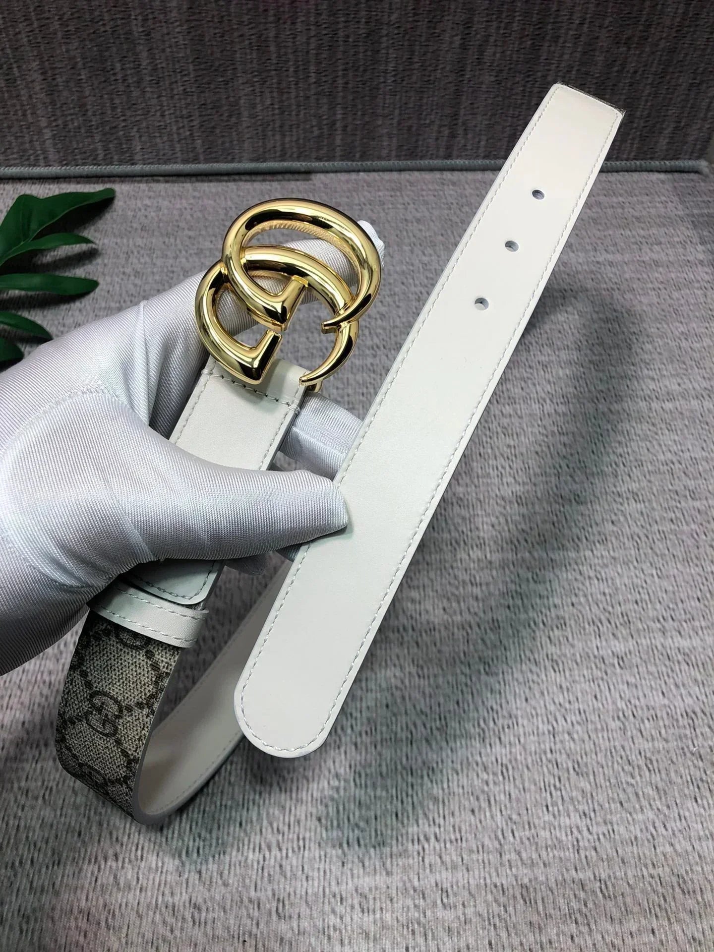 2025 Imported top-grain cowhide belt with tail surface, lined with top-grain calfskin bottom, width 3.0cm