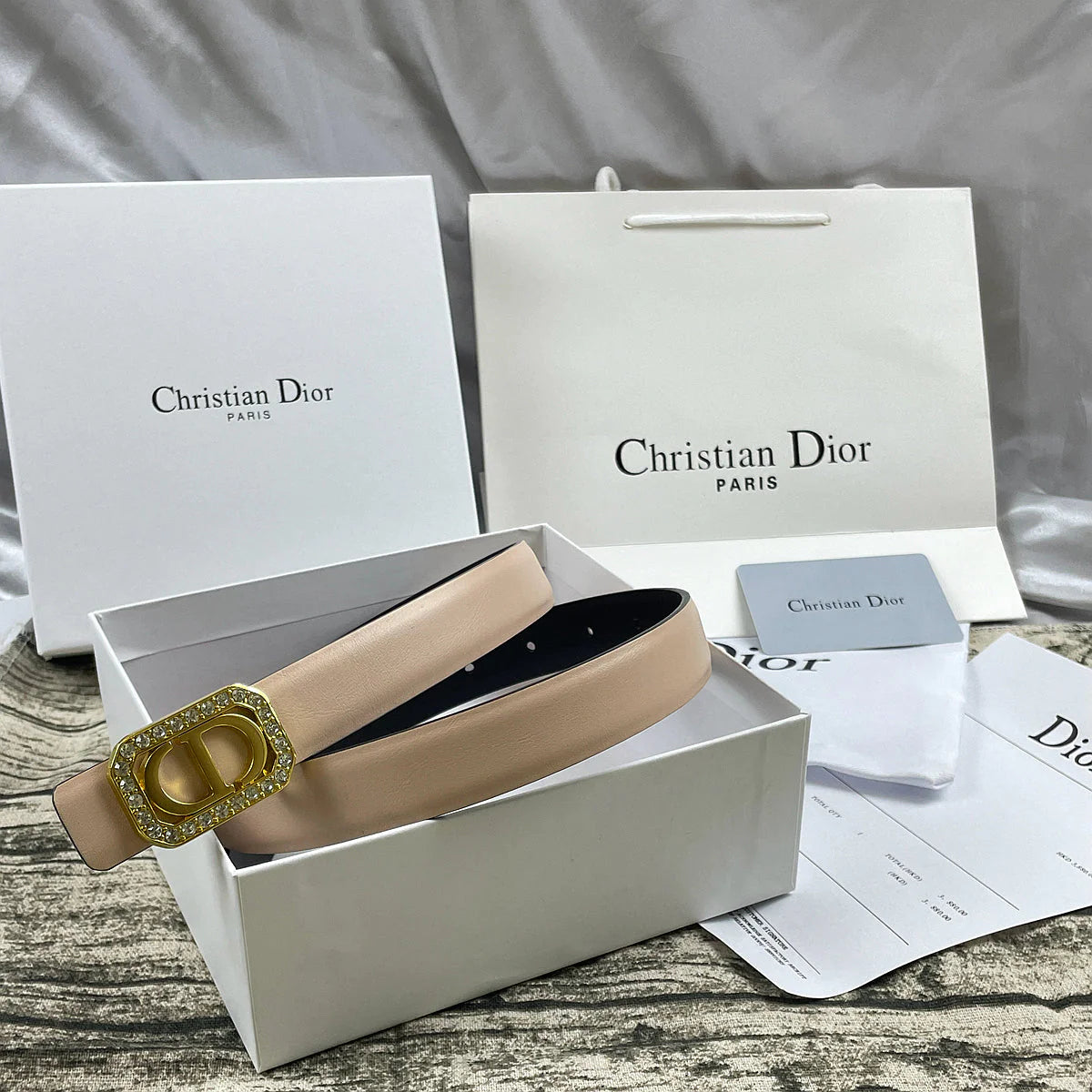 2025 6 Colors  CD rhinestone plain belt