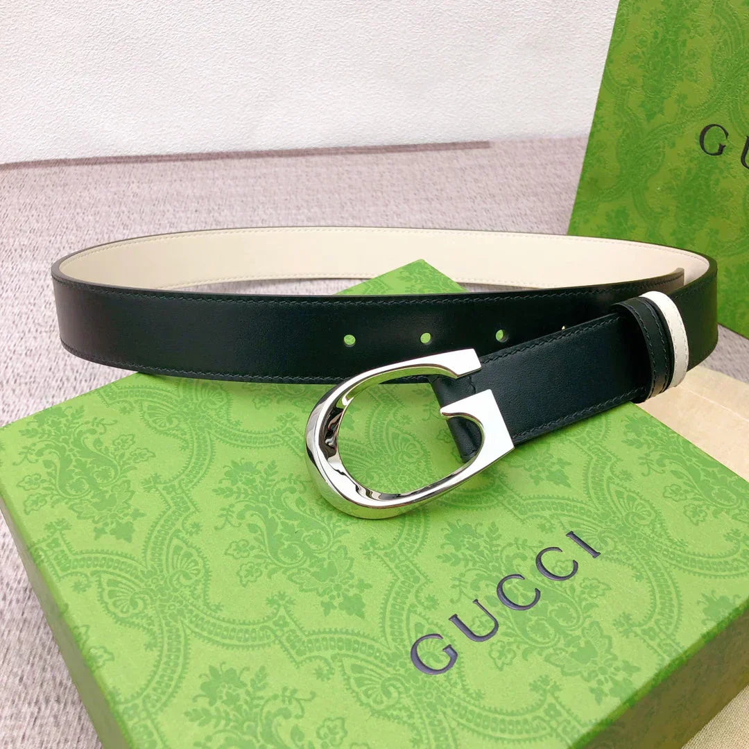 2025 Double-sided top grain cowhide plain belt, width 3.0