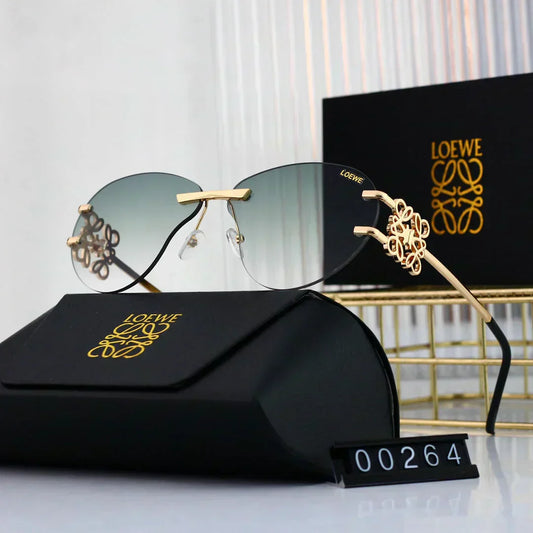 LOEWE Metal temple gradient sunglasses 00264