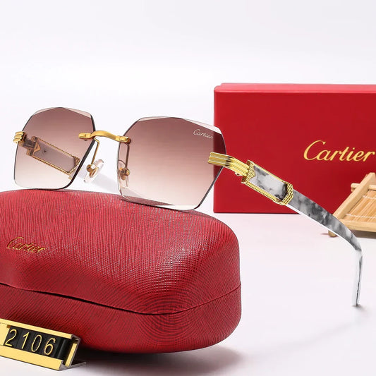 2025 stylish frameless sunglasses 2106