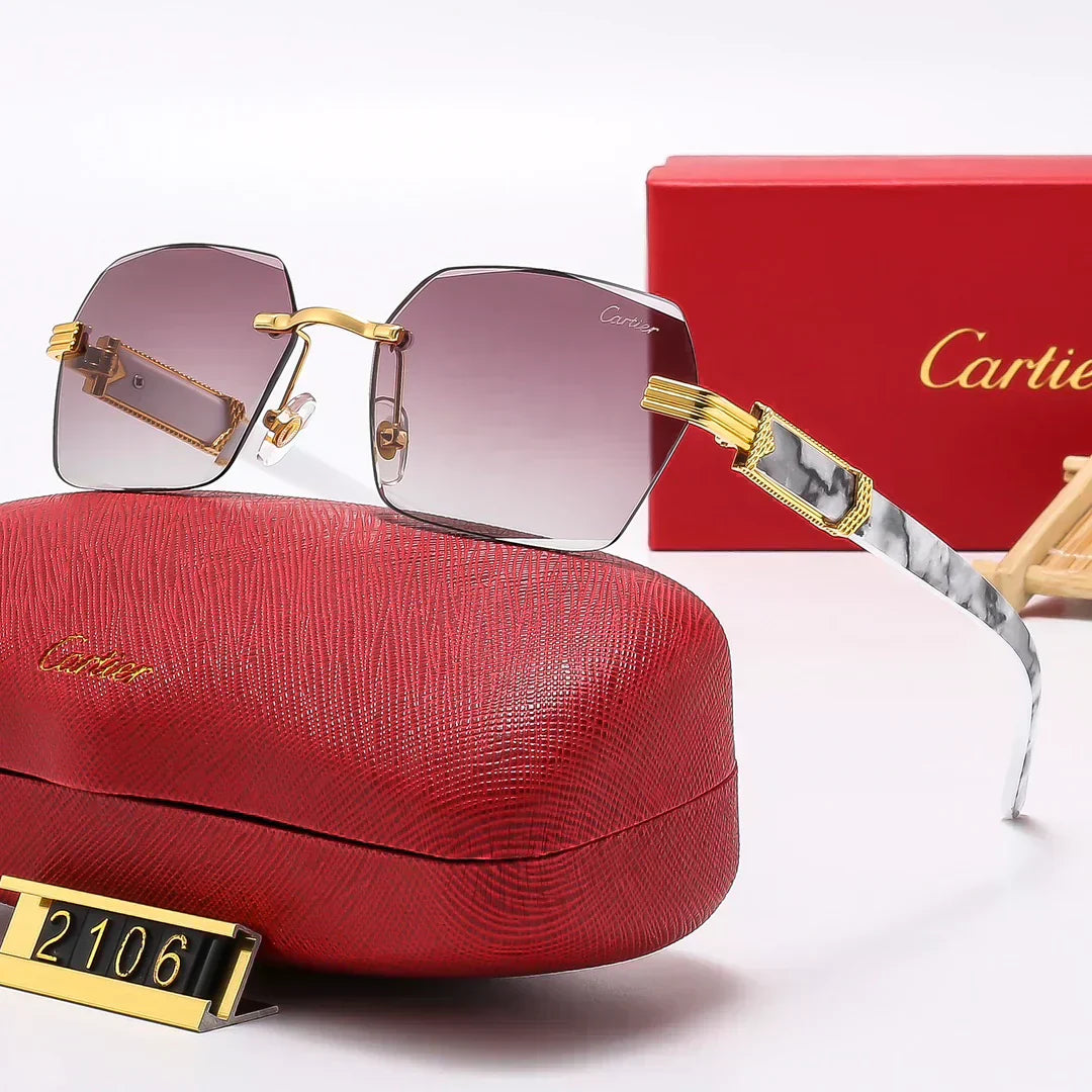 2025 stylish frameless sunglasses 2106