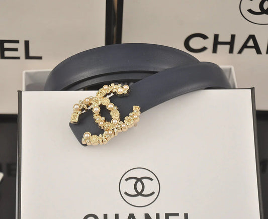 2025 5 color  perfume bottle double C belt