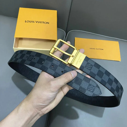 2025 Double-sided calfskin belt with pin-buckle buckle