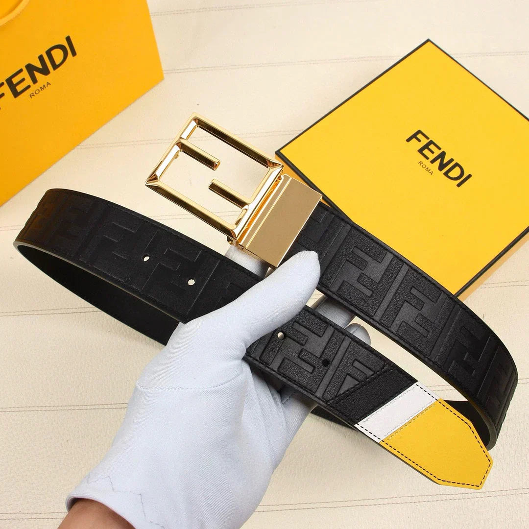 2025 Calfskin embossed belt width 38MM