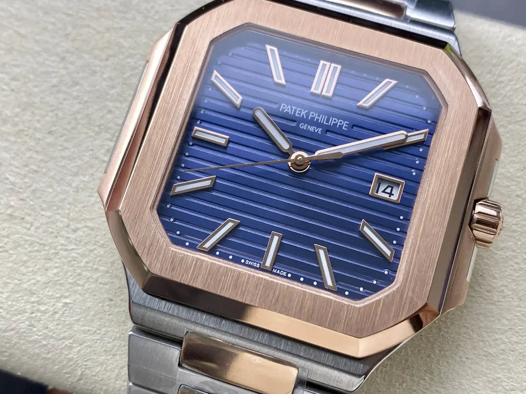 CLASSIC Cubitus 5821/1AR-001 Stainless Steel Rose Gold Blue Dial Men's Watch