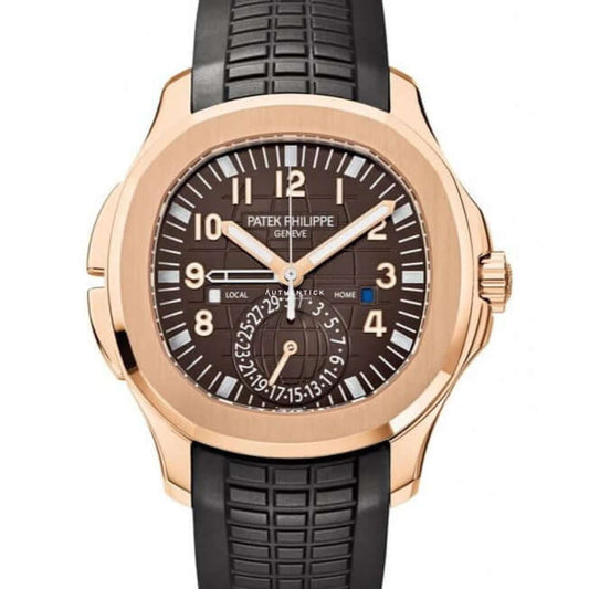 CLASSICAquanaut Travel Time Rose Gold Brown Dial 5164R-001