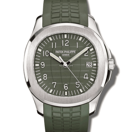 CLASSIC Aquanaut White Gold Green Khaki Dial 5168G-010