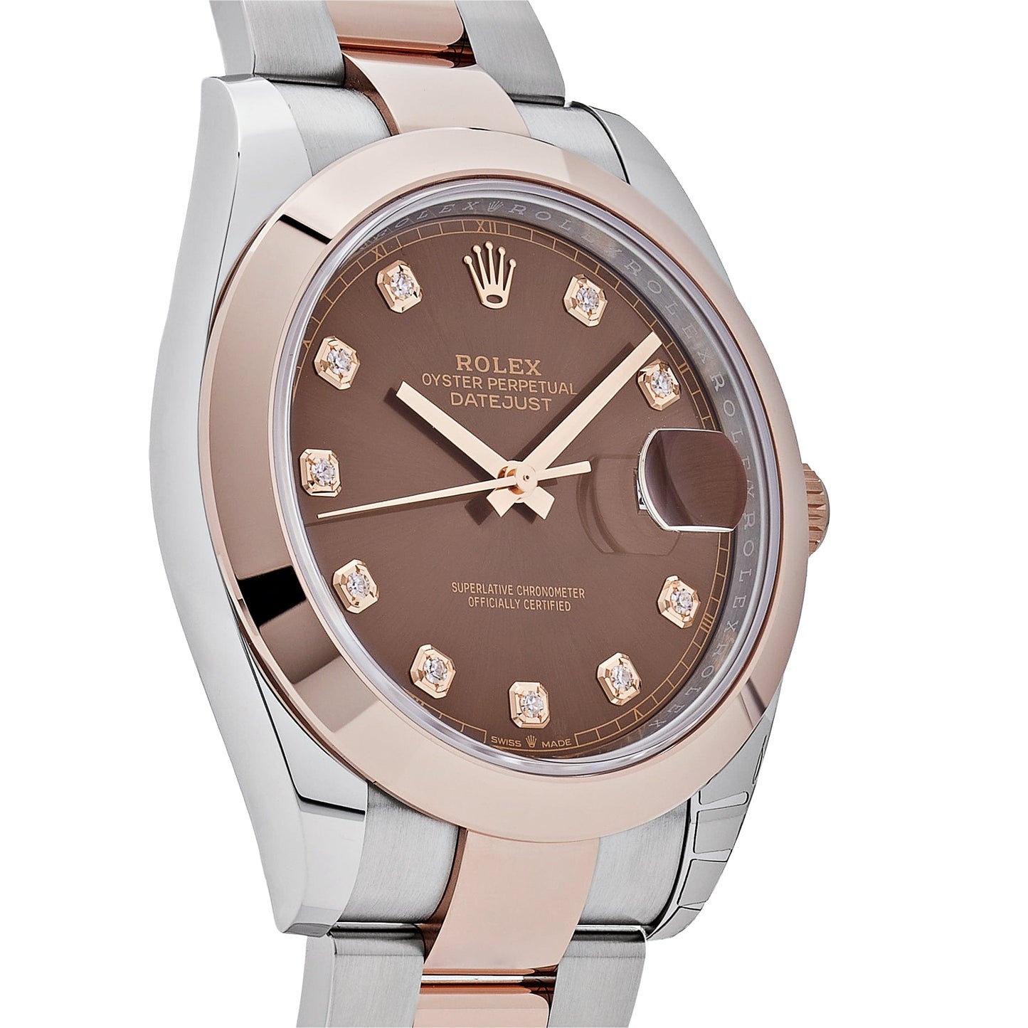 2025 Watch Datejust 126301 Rose Gold Stainless Steel Chocolate Diamond Dial (2023)