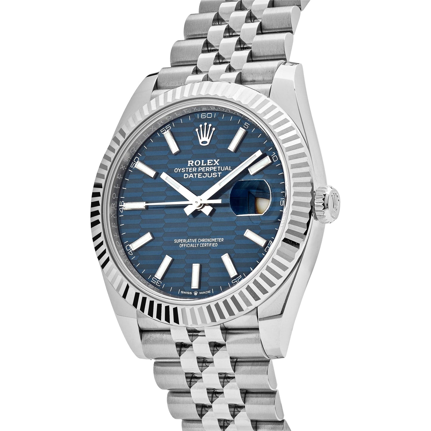 2025 Watch Datejust 126334 Stainless Steel Fluted Motif Blue Dial Jubilee (2023)