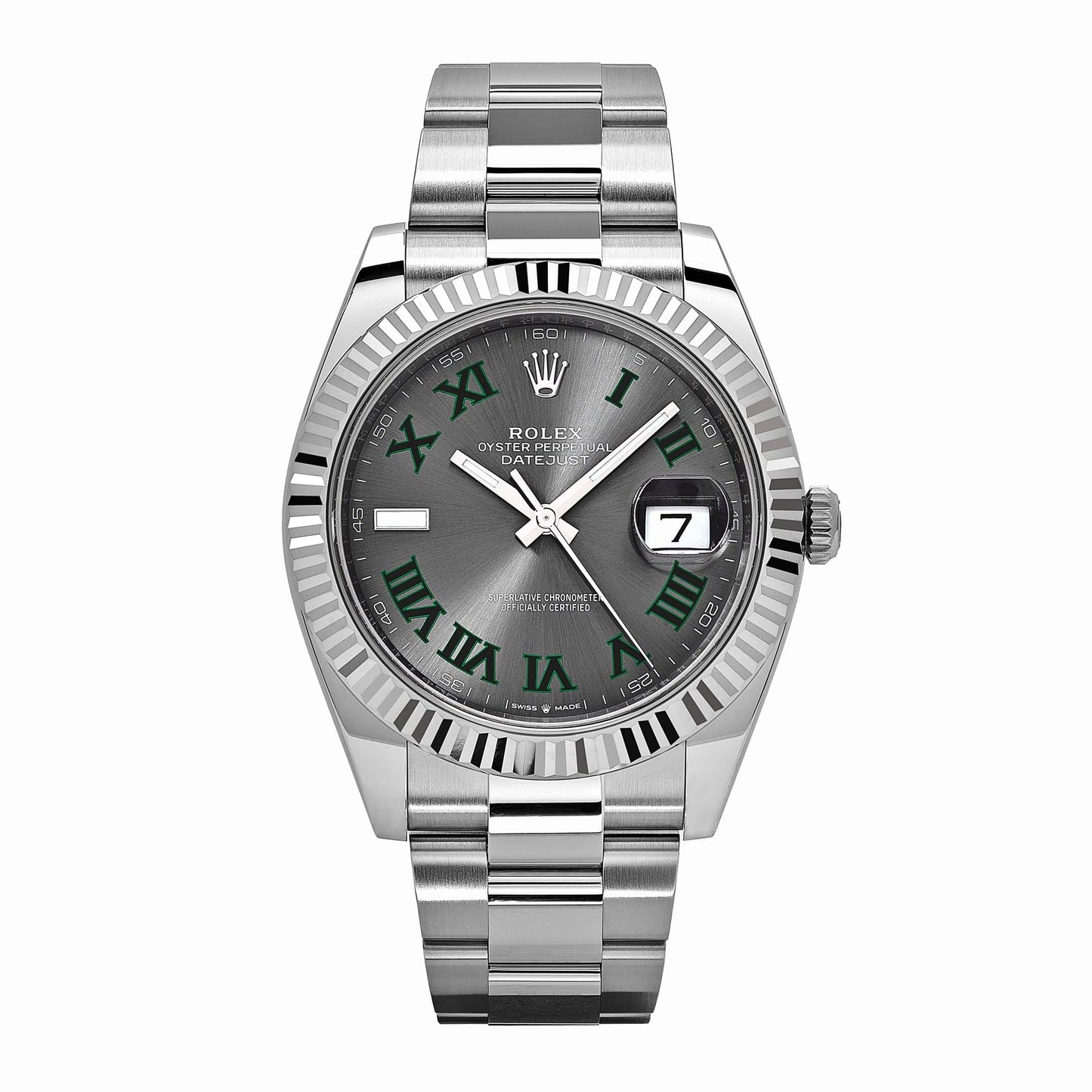 2025 Watch Datejust 126334 'Wimbledon' Stainless Steel Slate Dial Oyster (2024)