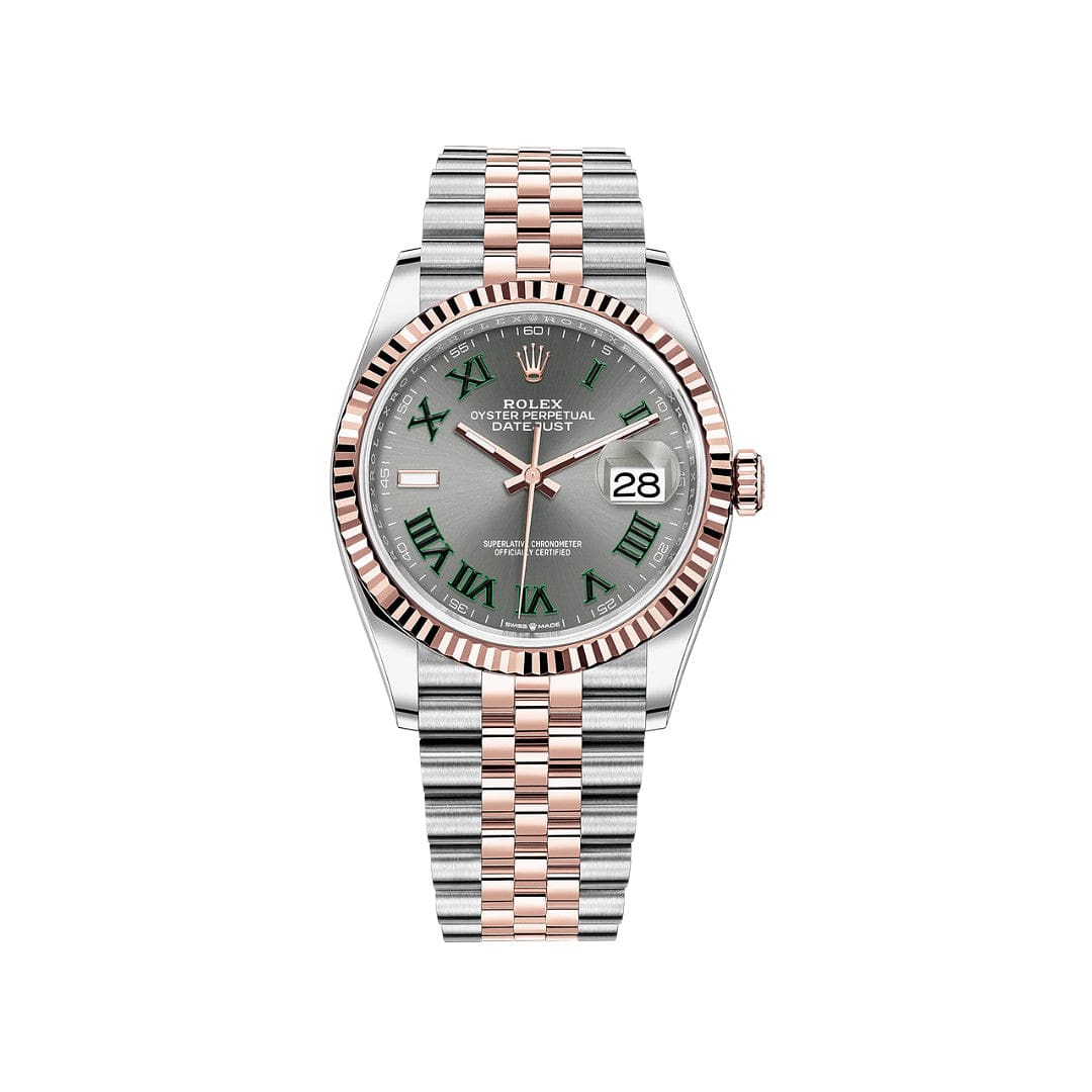 2025 Watch Datejust 126231 'Wimbledon' Stainless Steel Rose Gold Slate Dial