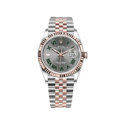 2025 Watch Datejust 126231 'Wimbledon' Stainless Steel Rose Gold Slate Dial