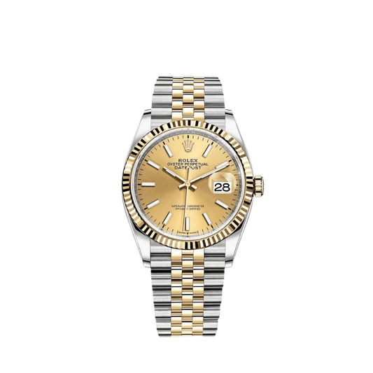 2025 Watch Datejust 126233 Stainless Steel Yellow Gold Champagne Dial Jubilee