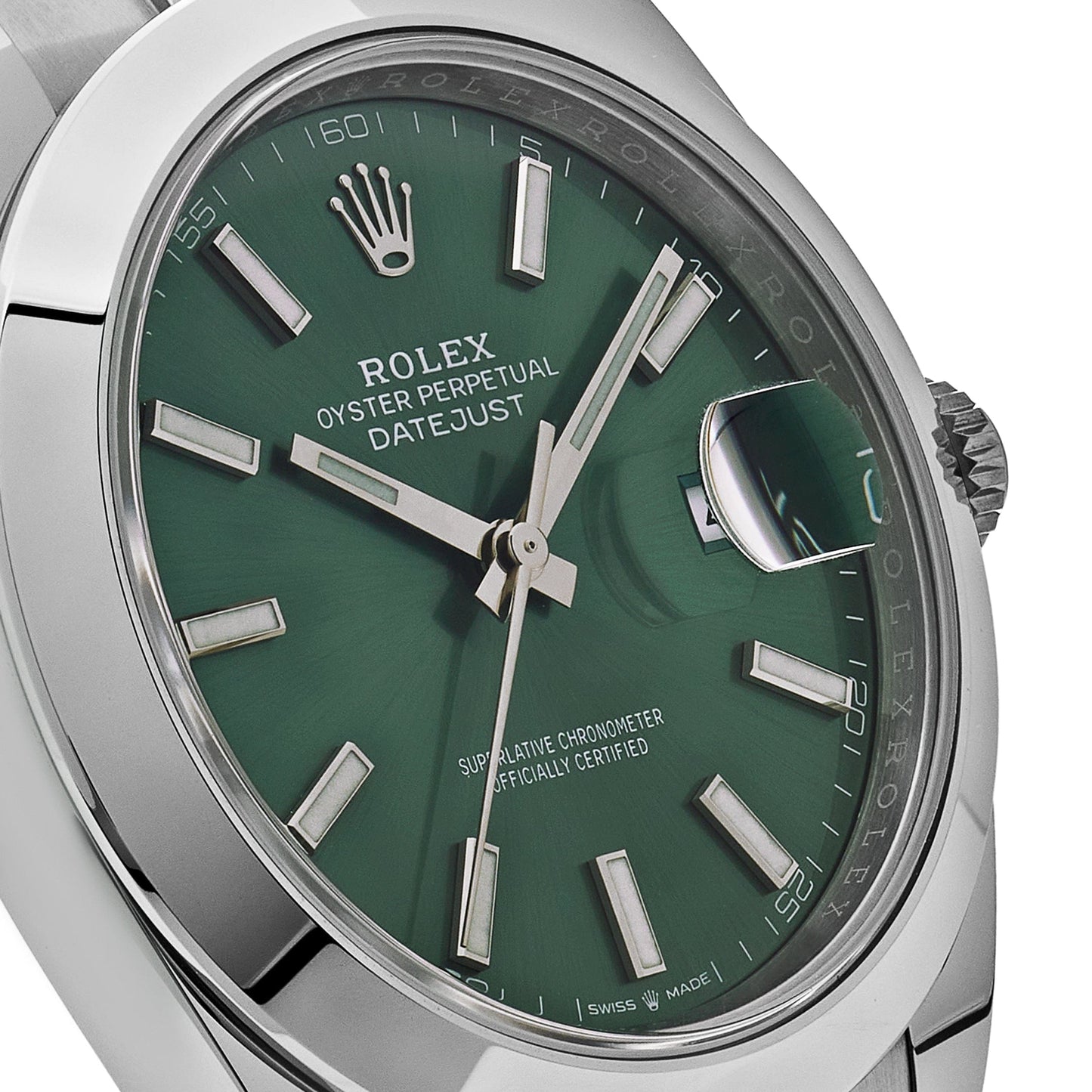 2025 Watch Datejust 126300 Stainless Steel Green Dial Oyster (2022)