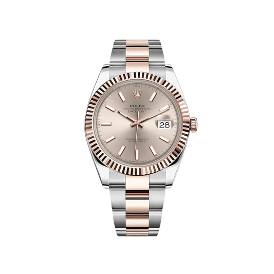 2025 Watch Datejust 126331 Rose Gold Stainless Steel Sundust Dial