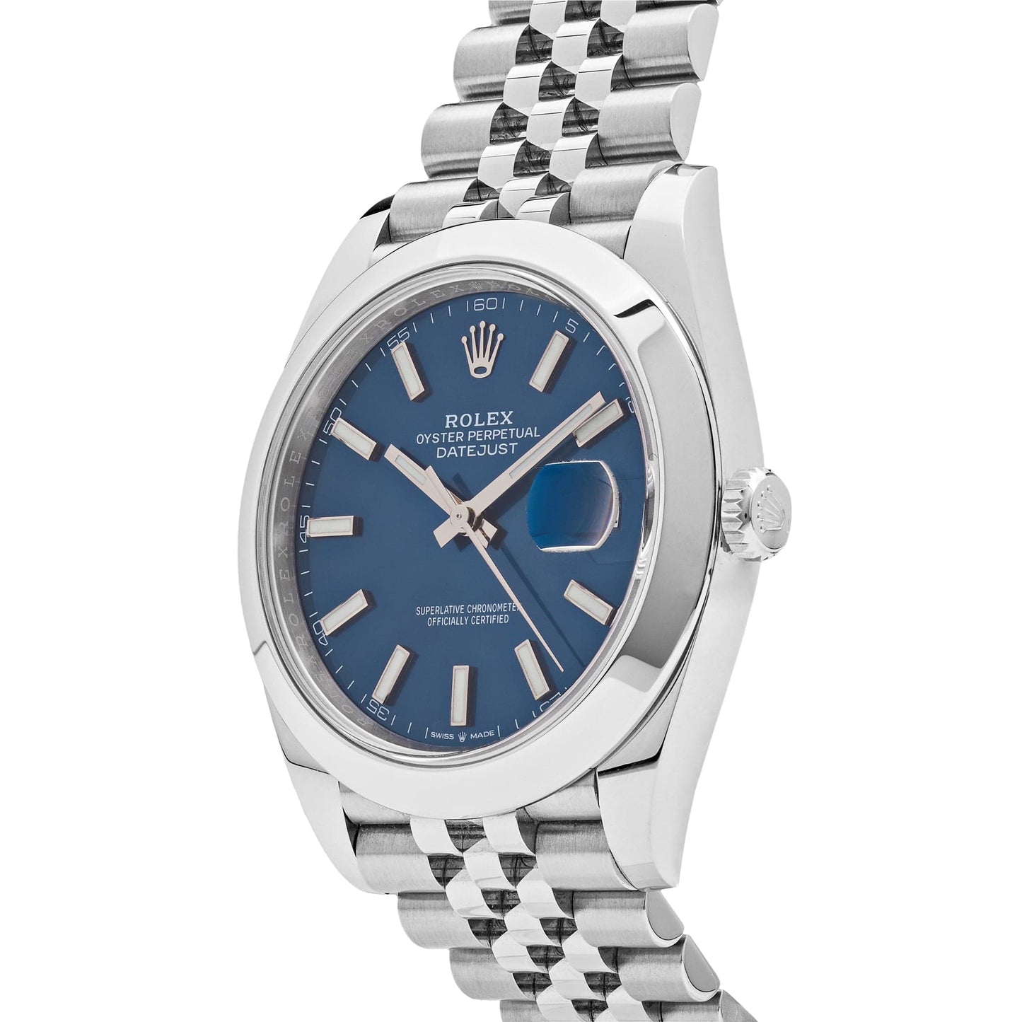 2025 Watch Datejust 126300 Stainless Steel Blue Dial Jubilee