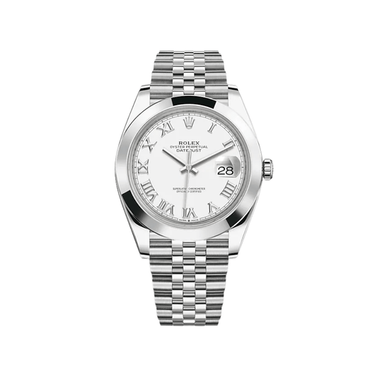 2025 Watch Datejust 126300 Stainless Steel White Roman Dial Jubilee