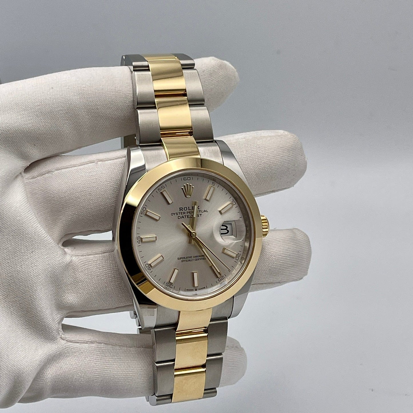 2025 Watch Datejust 126303 Stainless Steel Yellow Gold Silver Dial