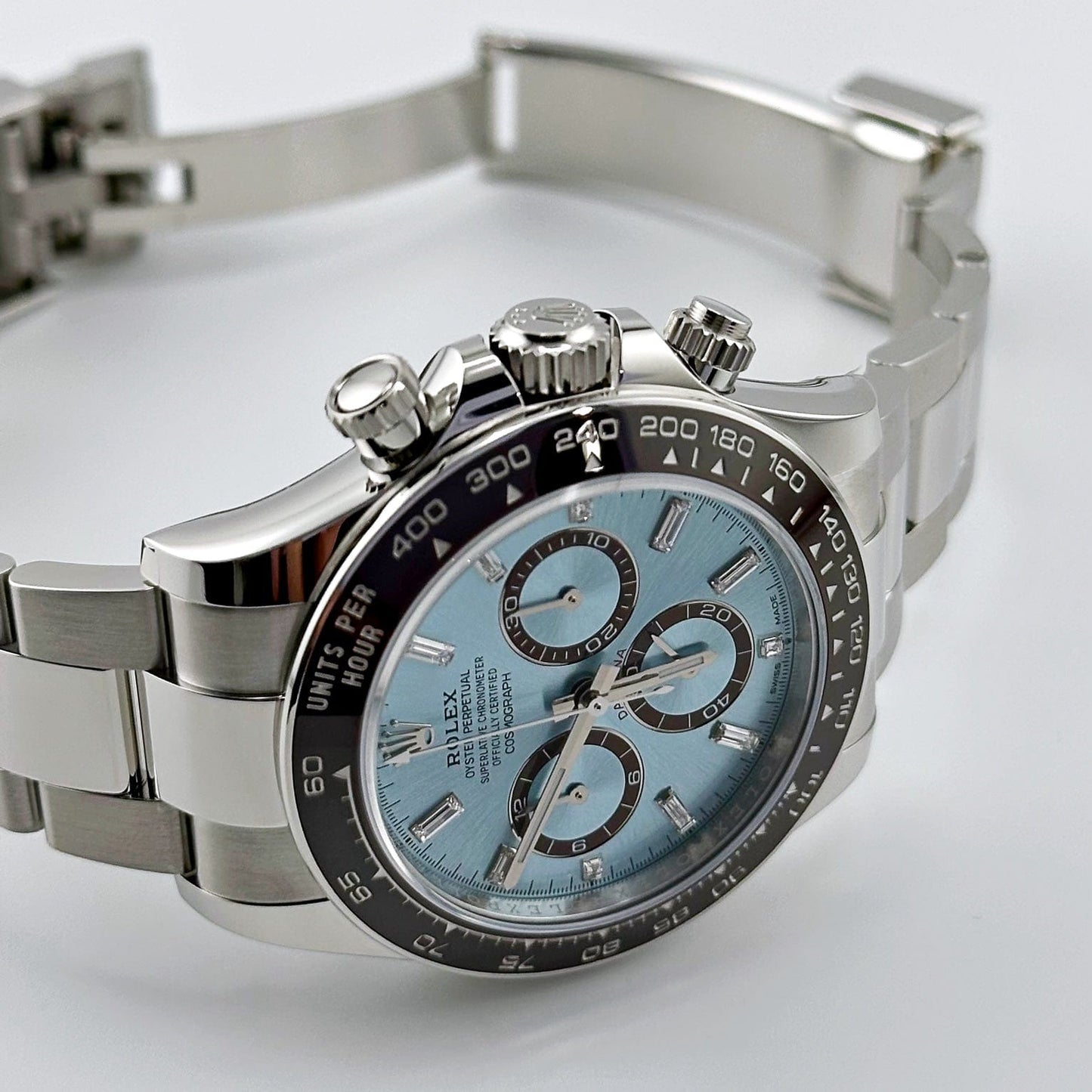 2025 Watch Daytona 126506 Platinum Ice Blue Baguette Dial (2024)