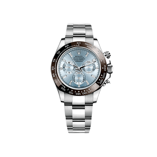 2025 Watch Daytona 116506 Platinum Ice Blue Baguette Diamond Dial