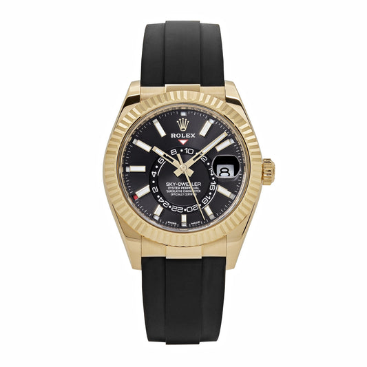 2025 Watch Sky-Dweller 326238 Yellow Gold  Bright Black Dial (2021)