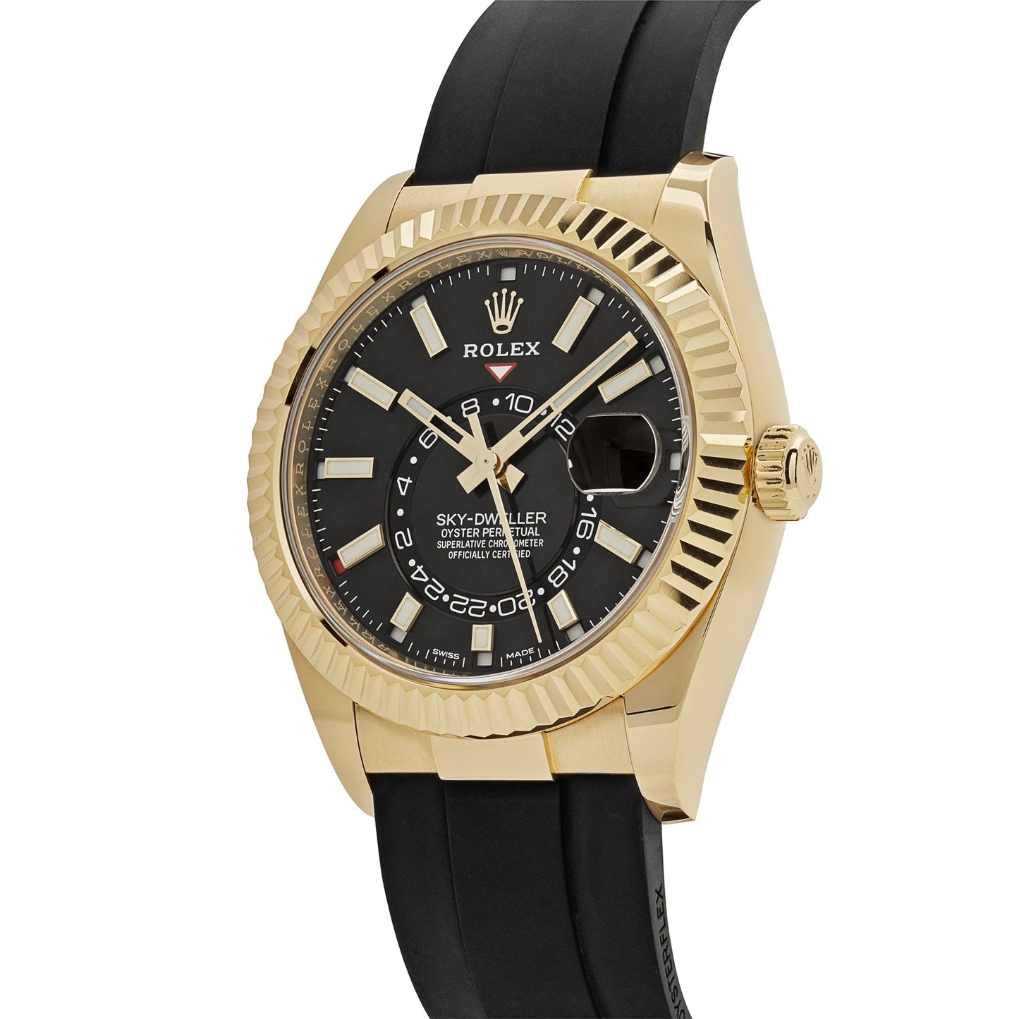2025 Watch Sky-Dweller 326238 Yellow Gold  Bright Black Dial (2021)