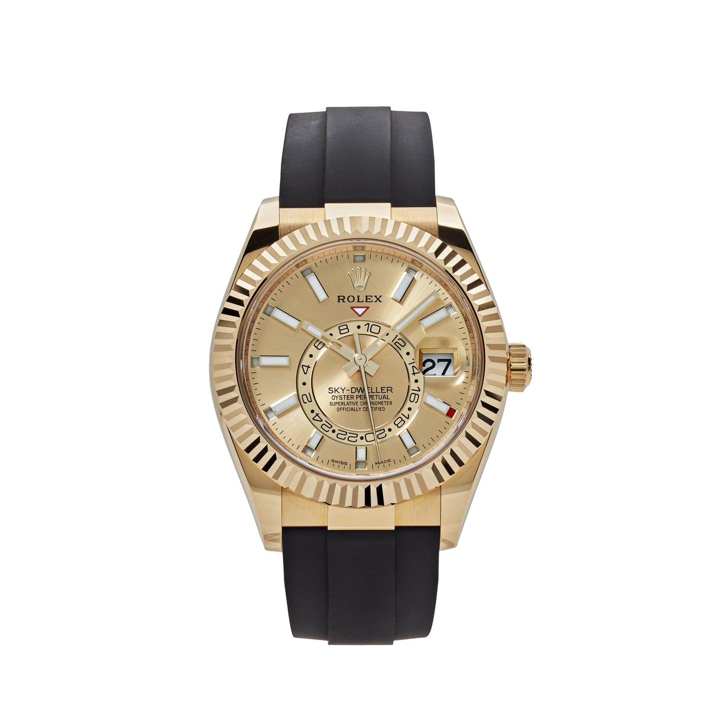 2025 Watch Sky-Dweller 326238 Yellow Gold Champagne Dial (2021)