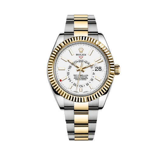2025 Watch Sky-Dweller 326933 Stainless Steel Yellow Gold White Dial (2022)