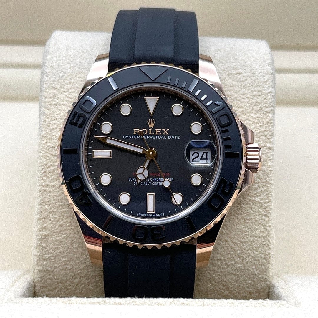 2025 Watch Yacht-Master 268655 Rose Gold Black Dial