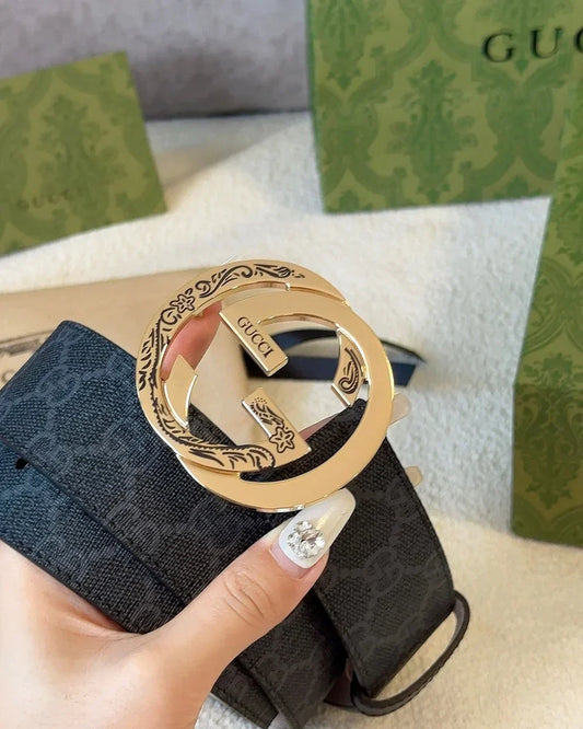 2025 Printed imported waterproof belt copper metal buckle 4.0cm