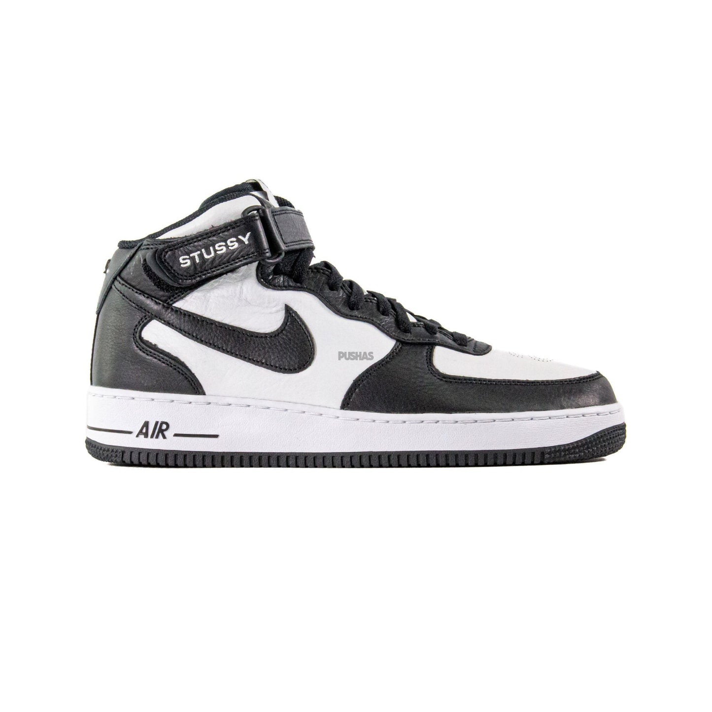 New Air Force 1 Mid Stussy 'Light Bone Black' (2022)