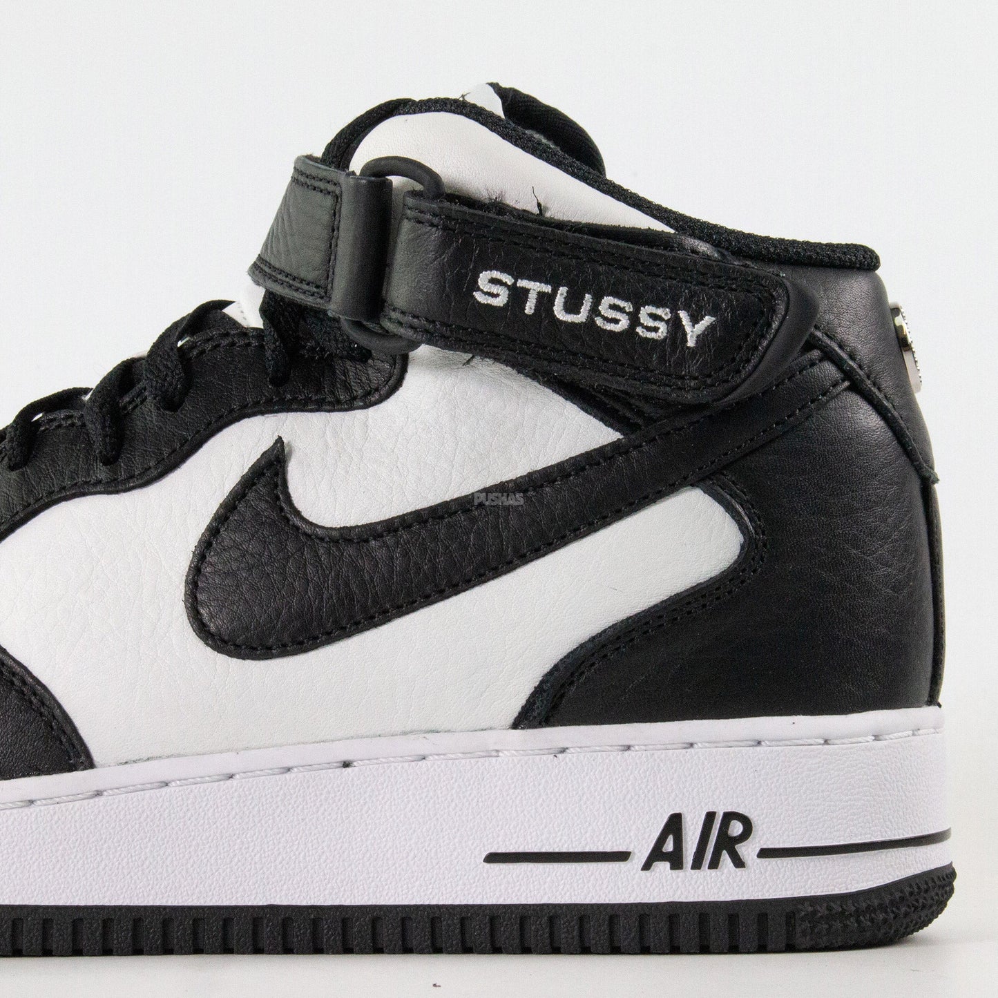 New Air Force 1 Mid Stussy 'Light Bone Black' (2022)