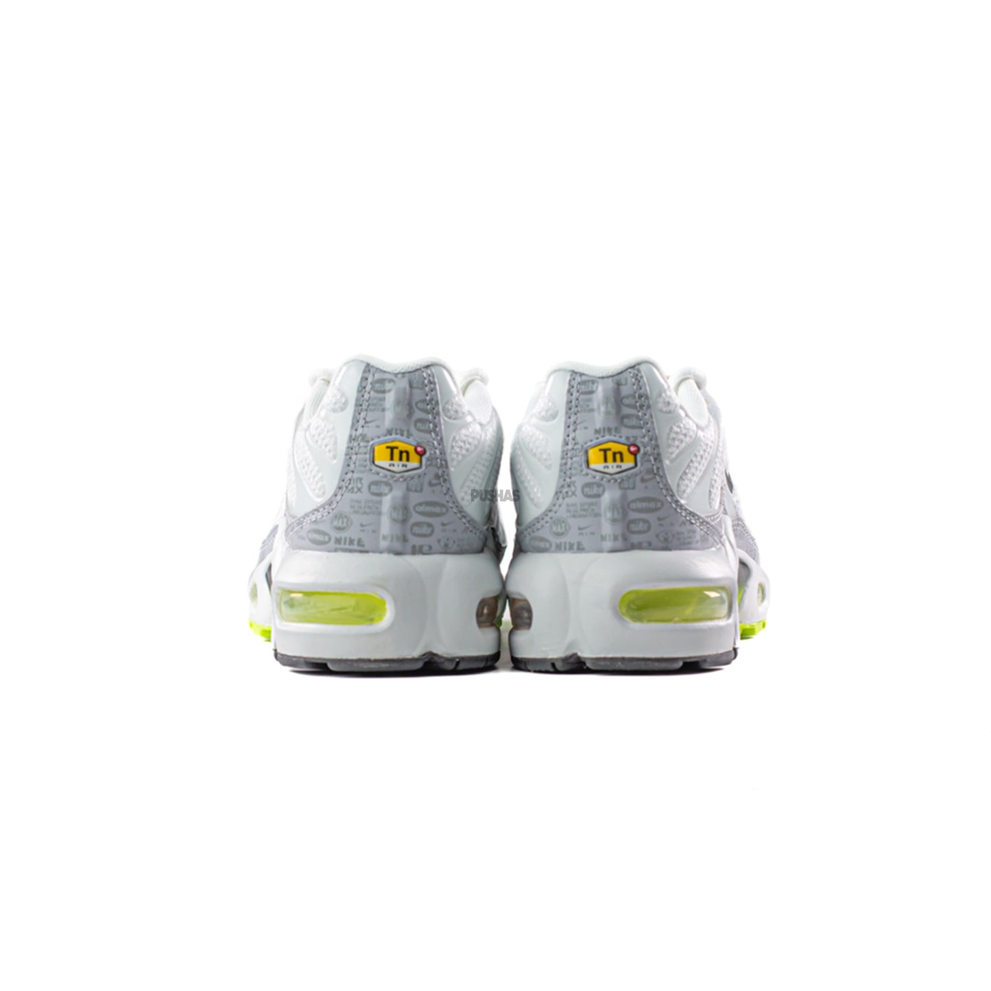 New Air Max Plus TN 'Retro Air Max Logos / Reflective White Volt' GS (2021)