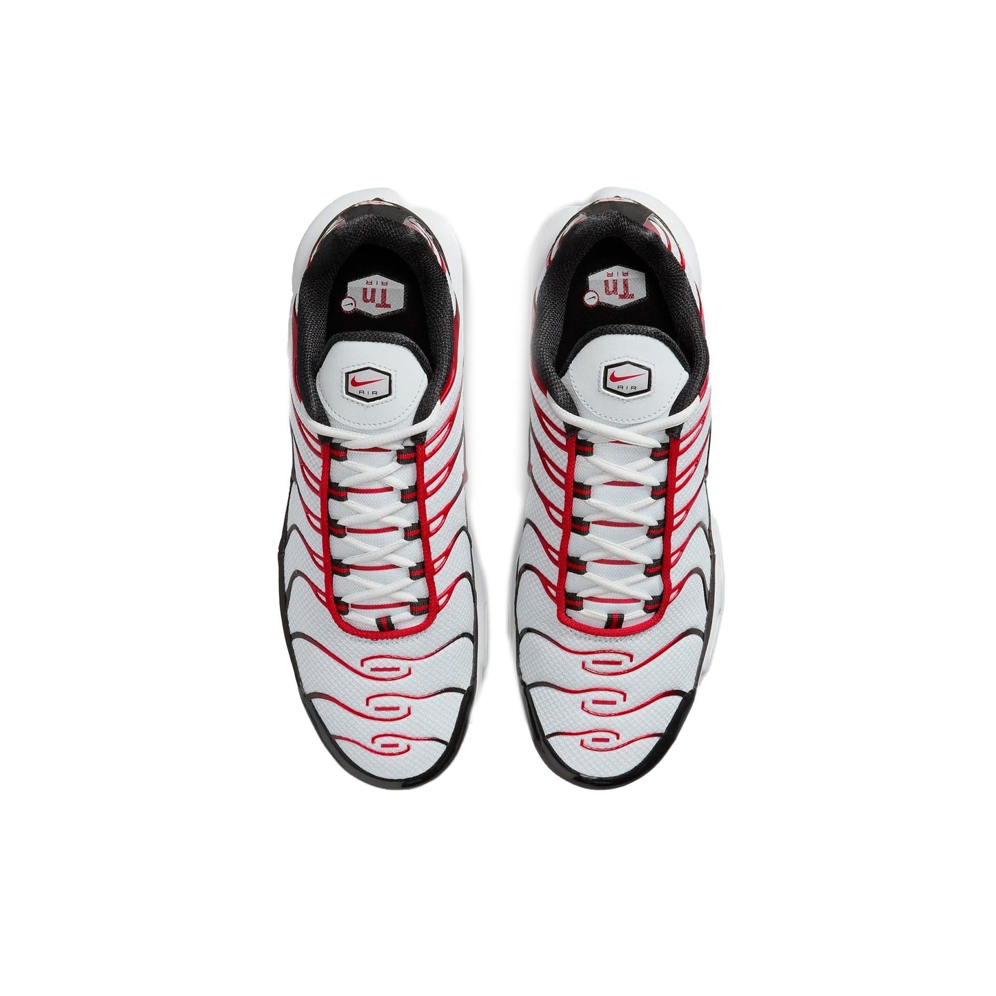 New Air Max Plus TN 'Pure Platinum Black University Red'