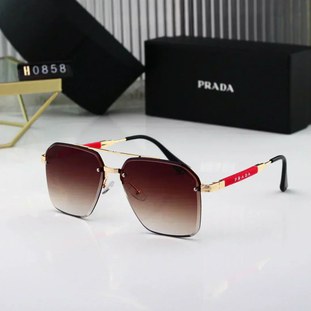 2025 Gold Thin Frame Sunglasses