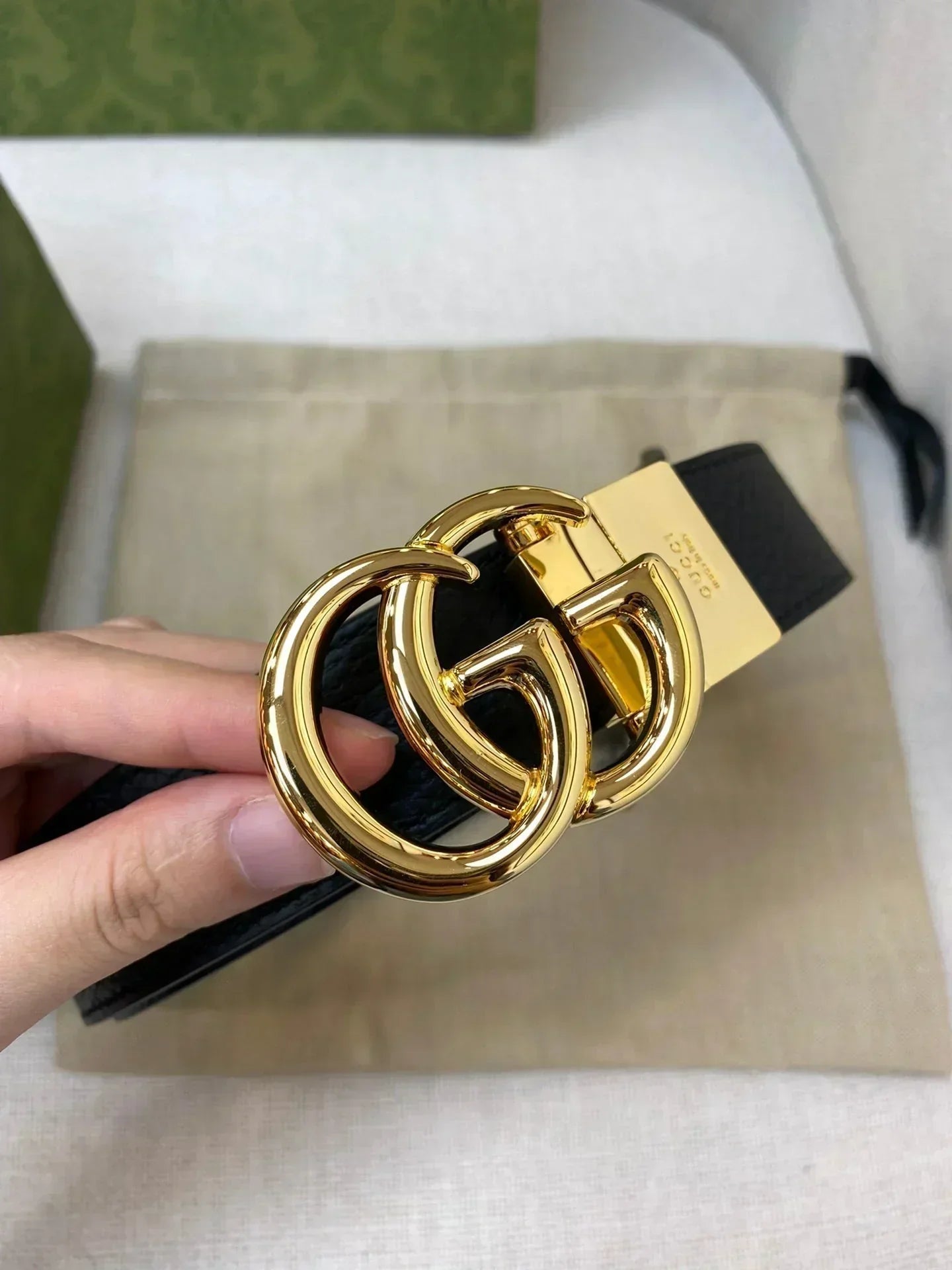 2025 Double-sided imported top-layer cowhide lychee pattern belt, black and coffee, width 3.0