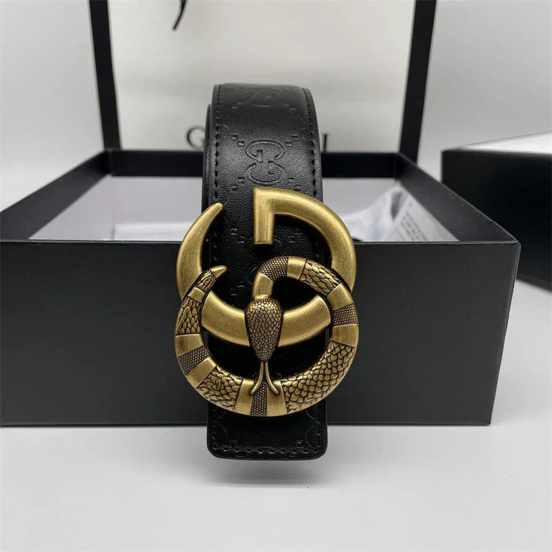 2025 Printed Letter Leather Belt