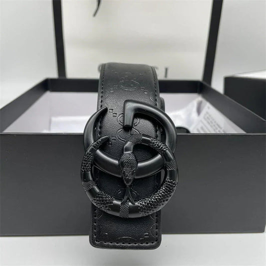 2025 Printed Letter Leather Belt