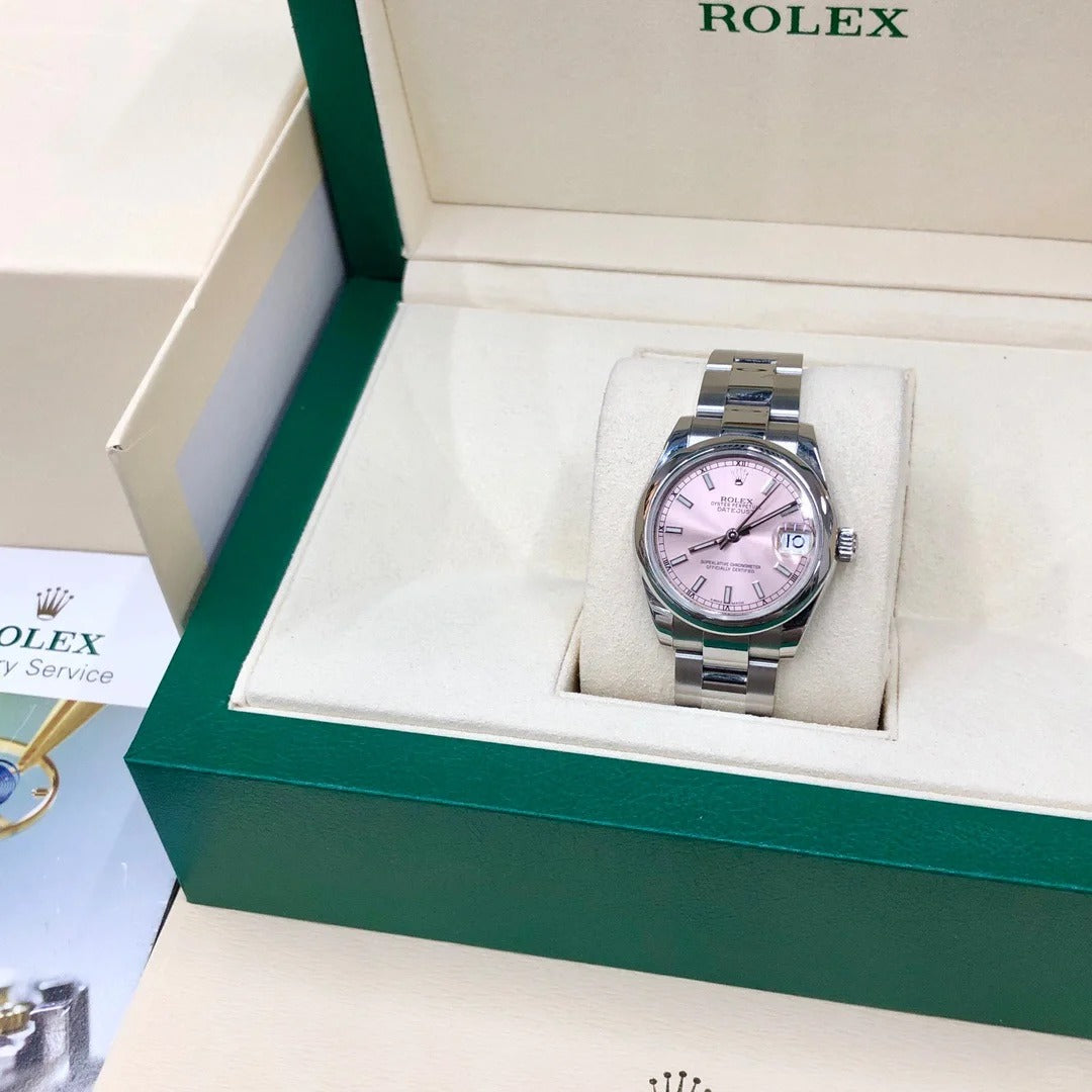 Datejust 31mm Steel Pink Hands Dial Oyster Bracelet 178240