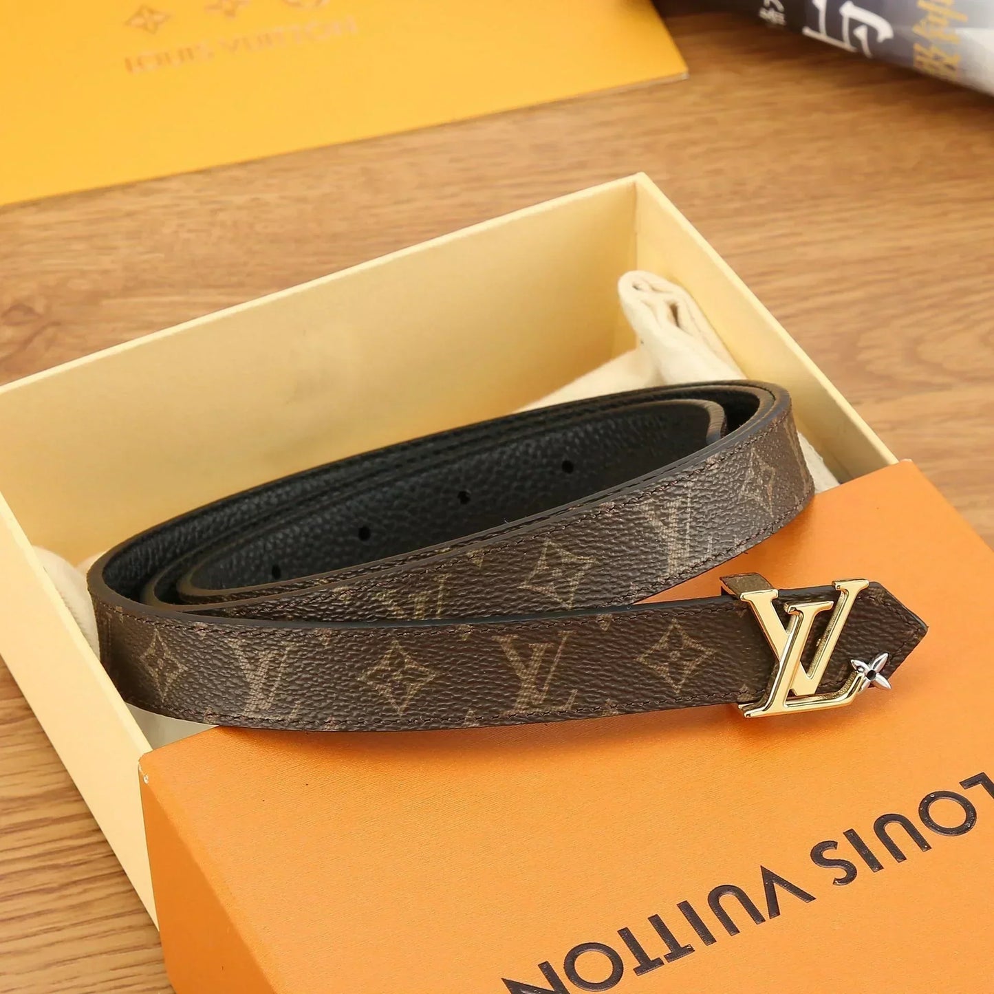 2025 Reversible Solid Calfskin Belt Width 2.0cm