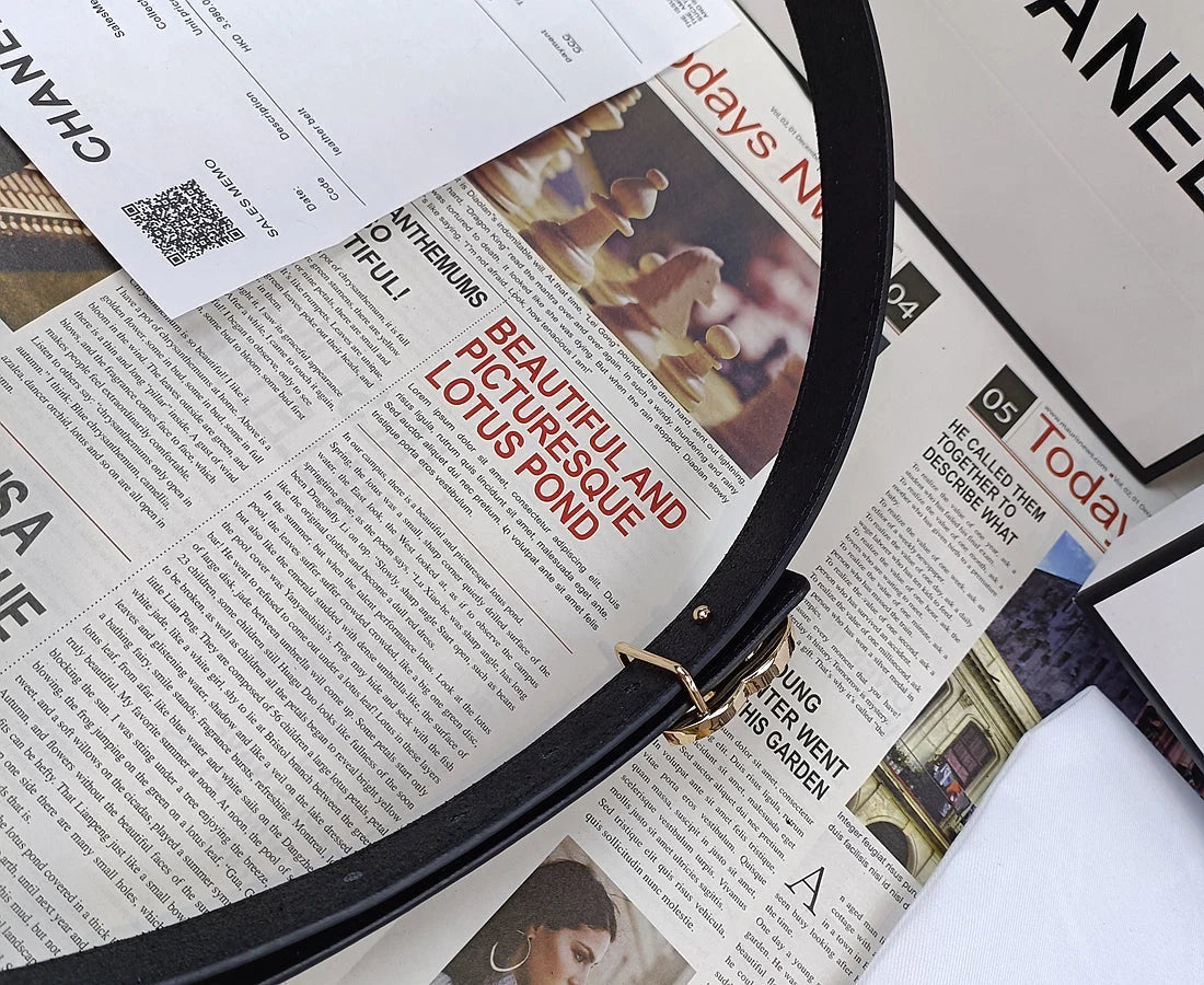 2025 5 Colors  Double C Rhinestone Belt