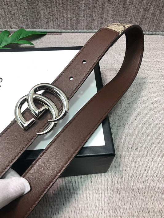 2025 Imported top-grain cowhide belt with tail surface, lined with top-grain calfskin bottom, width 3.0cm